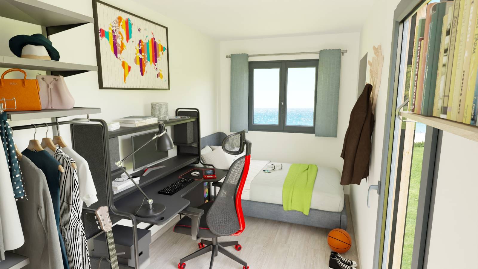 Chambre d'adolescent clé en main