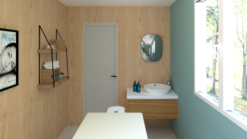 cabine de soins esthétiques avec salle d'eau de 10m2