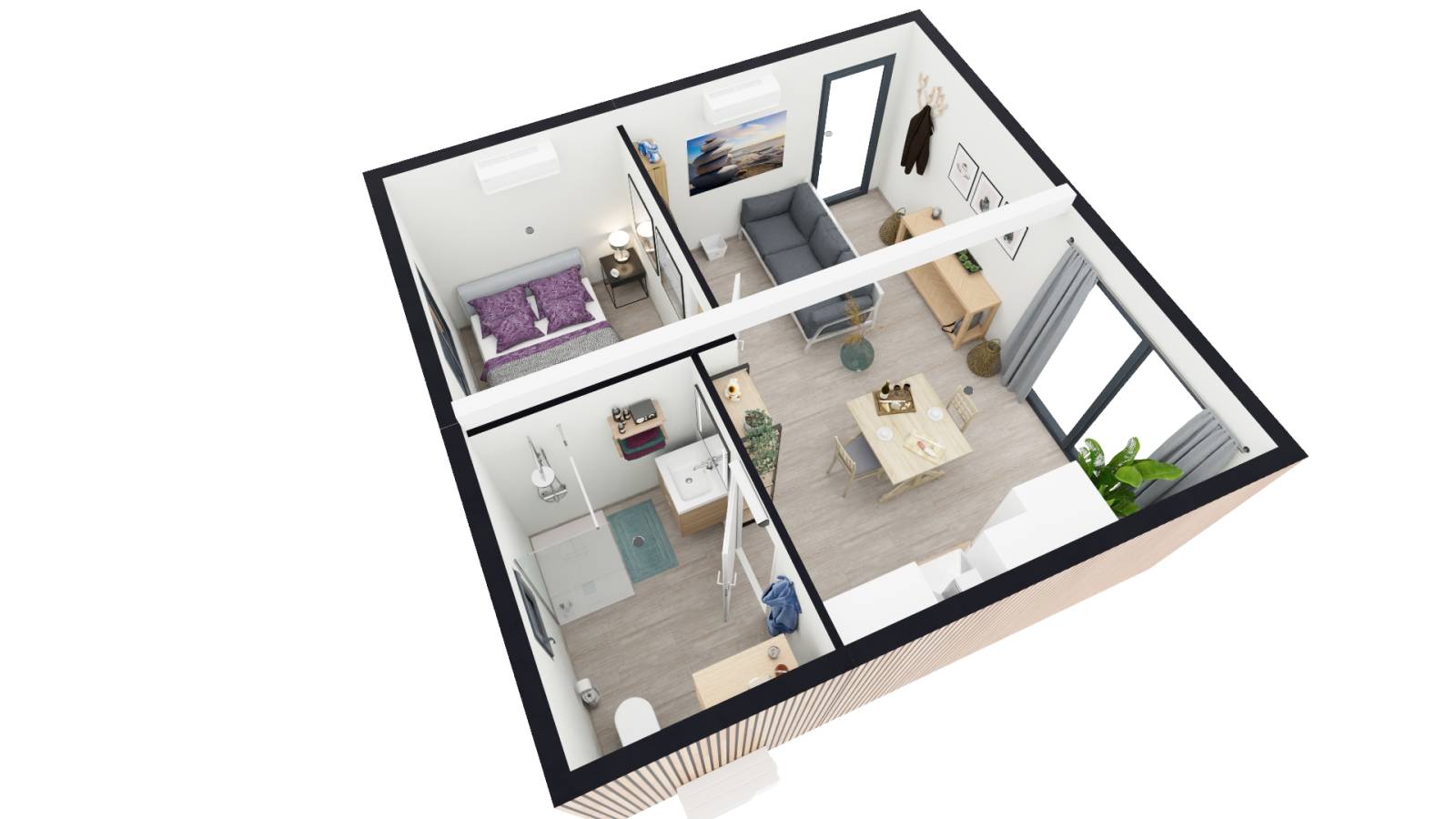 Un T2 de 30m2 clé en main 