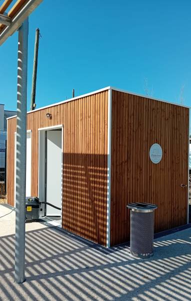 Un aménagement public durable, esthétique et entièrement accessible (PMR) signé Modulbois