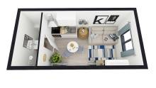 Vue 3 D pour logement locatif